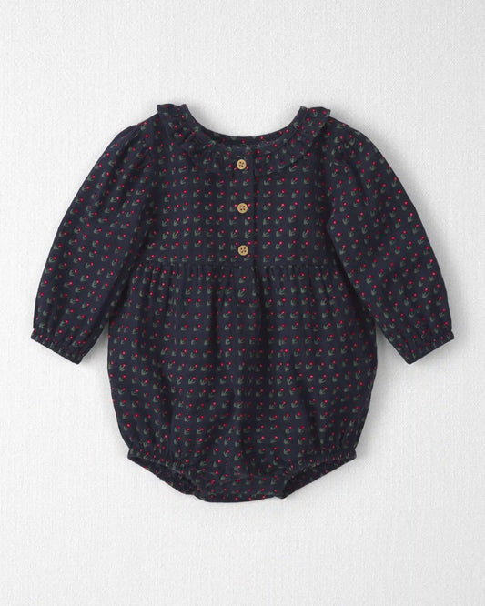 Baby Girl Organic Cotton Prairie Bubble