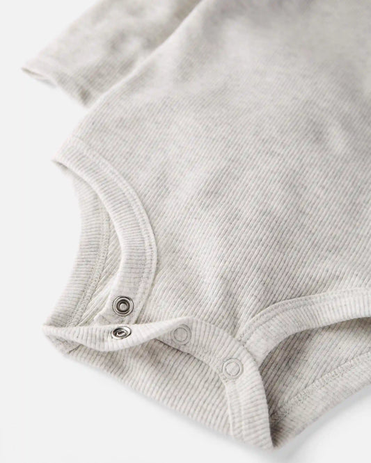 Baby 2-Pack Organic Cotton Rib Mock Neck Bodysuits