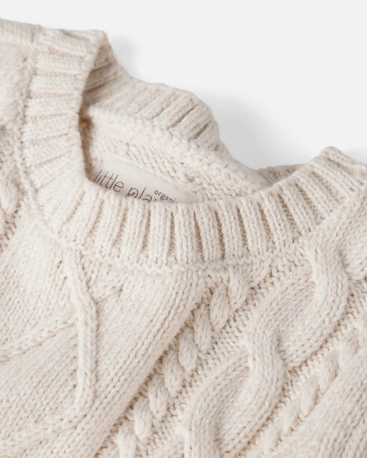 Baby Organic Cotton Cable Knit Sweater