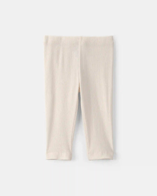 Baby Girl 2-Pack Bear Pull-On Pants - Cream/Green