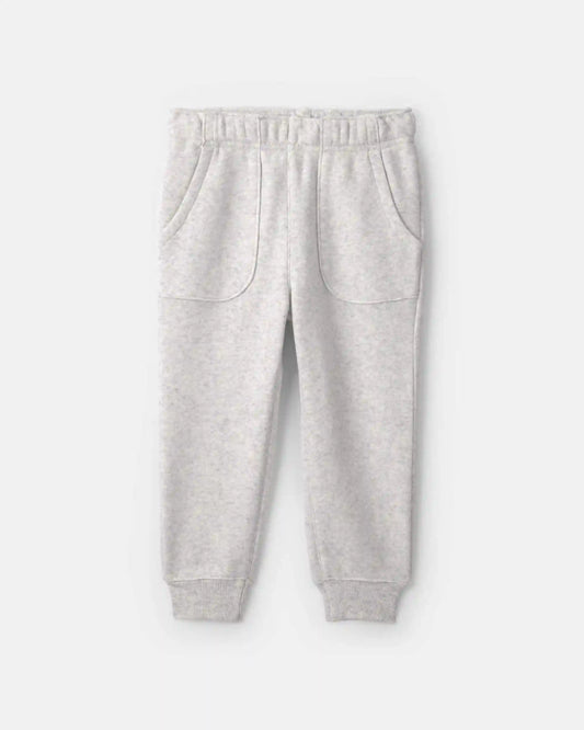 Baby Boy 2-Piece Walrus Fleece Hooded Top & Pant Set - Blue/Grey