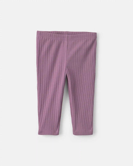 Baby Girl 2-Piece Long-Sleeve Bodysuit & Tulle Pant Set - Purple