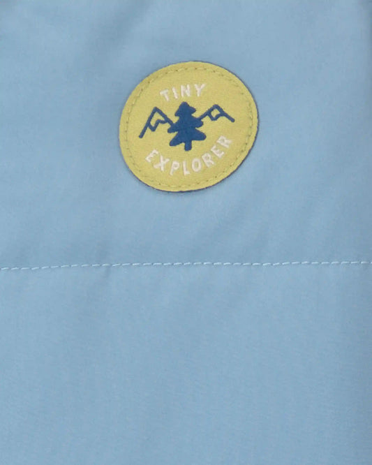 Baby Boy 'Tiny Explorer' Long-Sleeve Jumpsuit - Blue