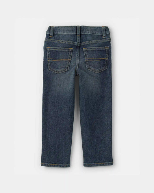 Toddler Neutral Faded Dark Wash Straight-Leg Jeans