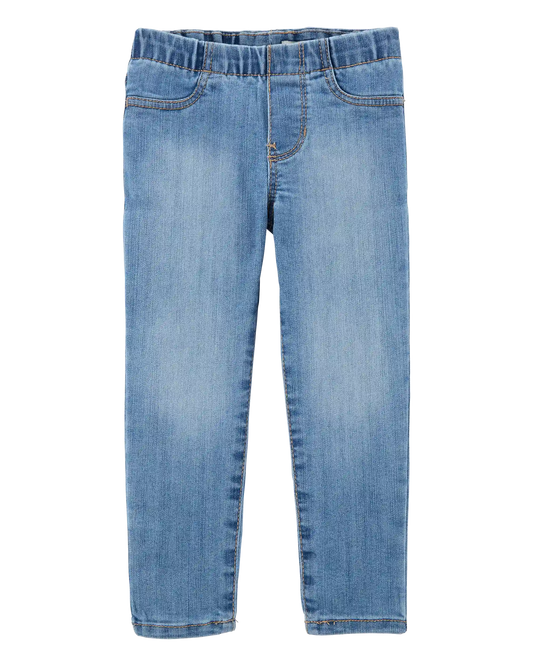 Toddler Girl Medium Wash Elastic-Waist Jeggings