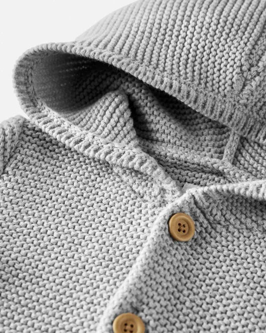 Toddler Organic Cotton Signature Stitch Cardigan