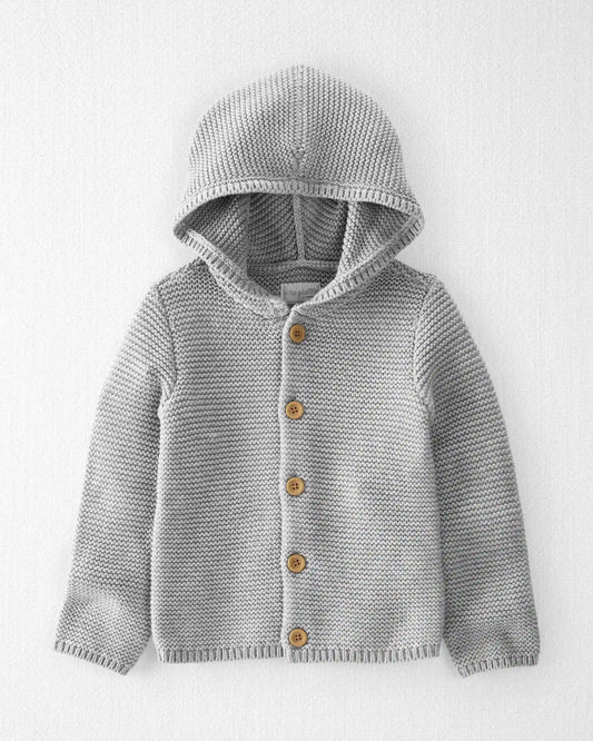 Toddler Organic Cotton Signature Stitch Cardigan