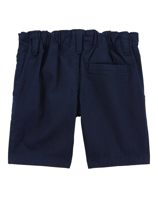 Baby Boy Stretch Chino Shorts - Navy