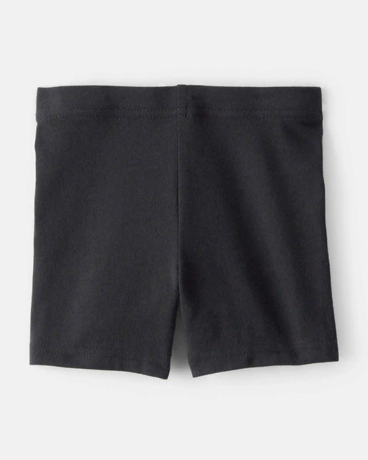 Toddler Girl 2-Pack Cartwheel Shorts - Black/White