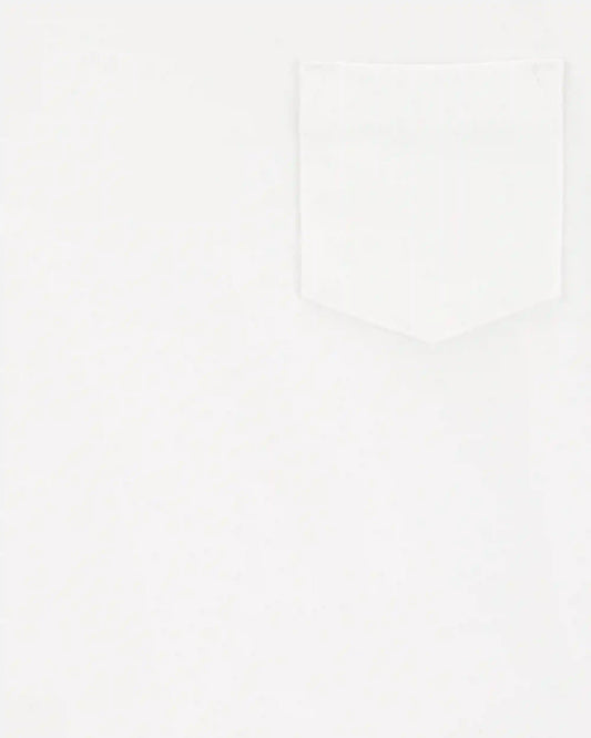 Toddler Boy Pocket Tank - White