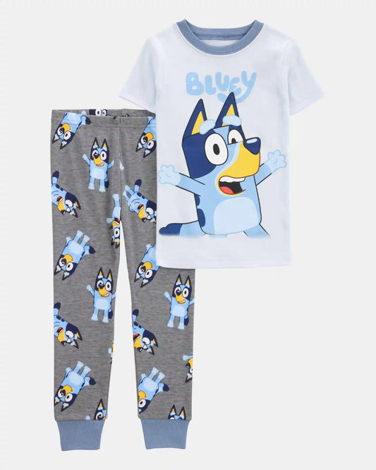 Toddler Boy Bluey™ Snug Fit Cotton 2-Piece Pajamas - Blue