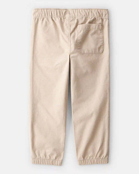 Toddler Boy Cotton Everyday Pull-On Jogger - Khaki