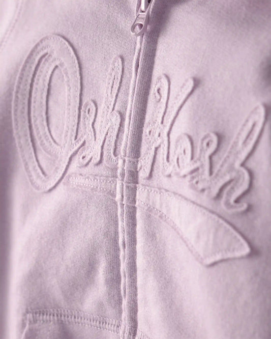 Toddler Girl OshKosh Logo Zip-Up Hoodie - Purple