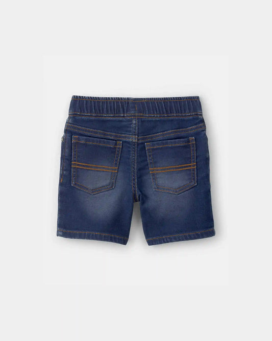 Toddler Boy Denim Drawstring Shorts - Dark Wash