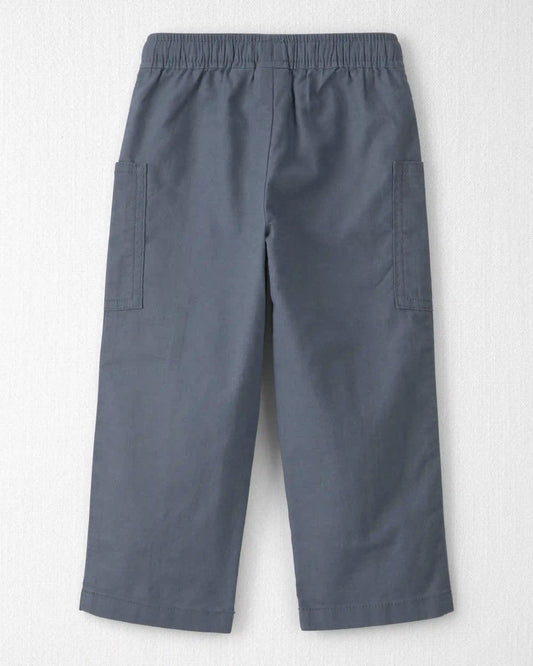 Toddler Boy Relaxed Linen Pants Made with Organic Cotton