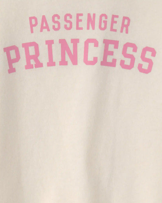 Toddler Girl 'Passenger Princess' Graphic Tee - Cream