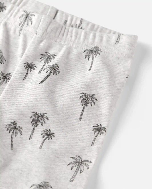 Toddler 2-Piece Organic Cotton Pajamas in Palm Trees