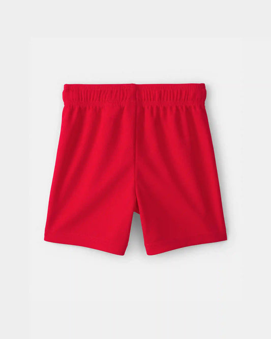 Toddler Boy Mesh Active Shorts - Red