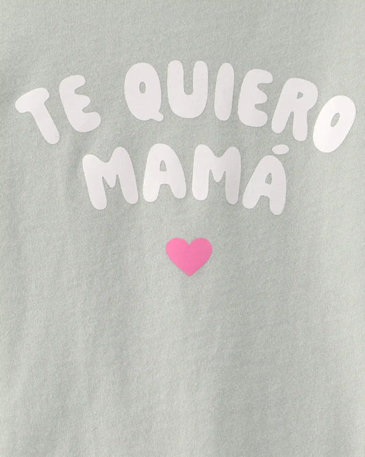 Toddler Girl 'Te Quiero Mamá' Graphic Tee - Green
