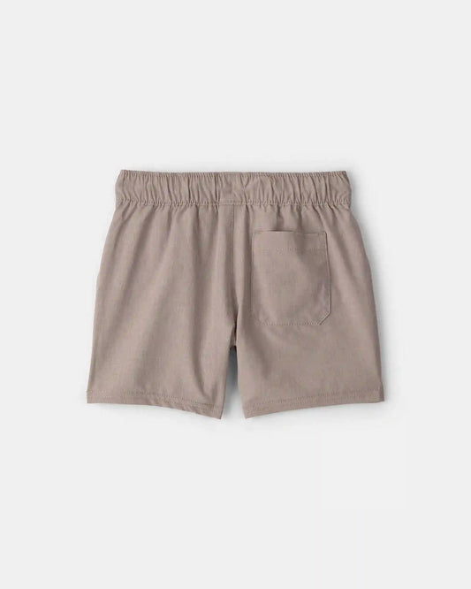Toddler Boy Woven Pocket Shorts - Taupe