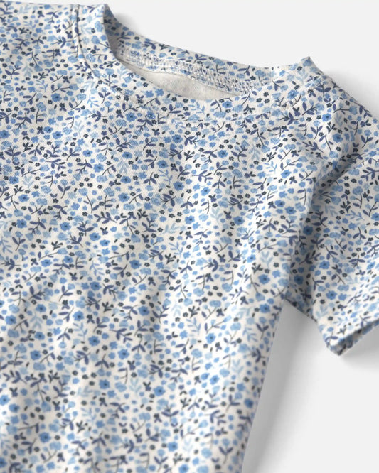 Toddler Girl 2-Piece Organic Cotton Pajamas in Meadow Bloom