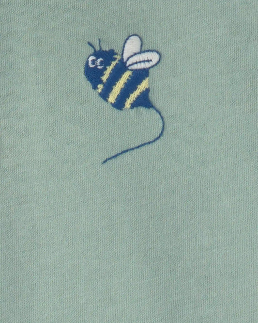 Toddler Boy Bumble Bee Short-Sleeve Polo Shirt - Green