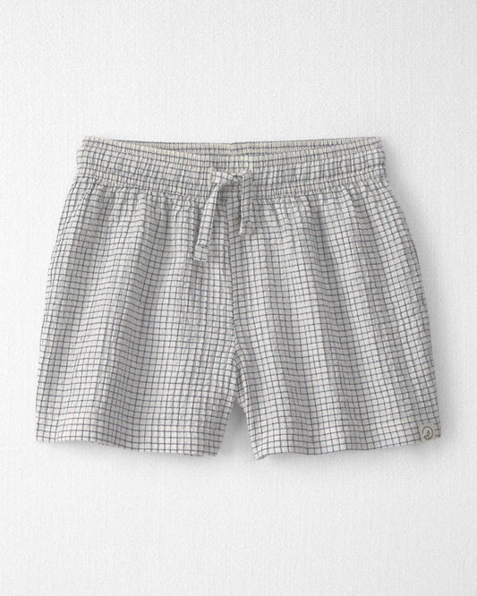 Toddler Boy 2-Piece Organic Cotton Seersucker Gauze Top & Short Set