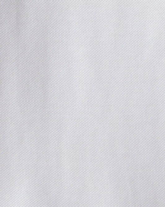 Toddler Boy Uniform Piqué Long-Sleeve Polo Shirt - White