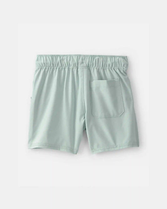 Toddler Boy Poplin Drawstring Utility Shorts - Green