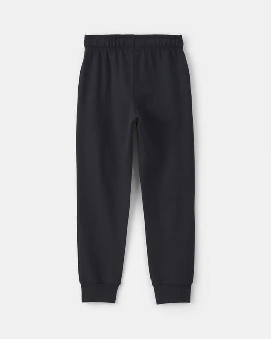 Toddler Boy Pull-On Drawstring Joggers - Black