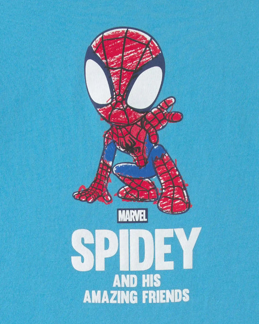 Toddler Boy ©Marvel Spider-Man Short-Sleeve Top & Short Set - Blue