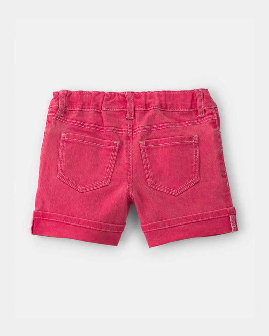 Toddler Girl Stretch Twill Shorts - Red