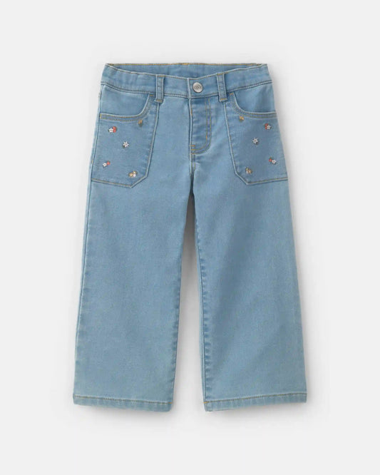 Toddler Girl Wide-Leg Jeans - Light Wash