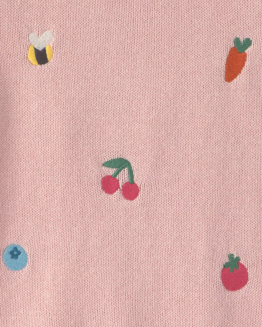 Toddler Girl Summer Icon Tank Top - Pink