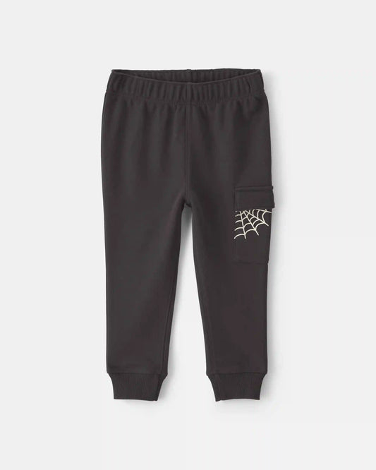 Toddler Boy 2-Piece 'Boo Yeah' Halloween Top & Pant Set - Grey/Black