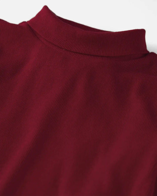 Toddler Girl 2-Pack Organic Cotton Ribbed Mock Neck Tops