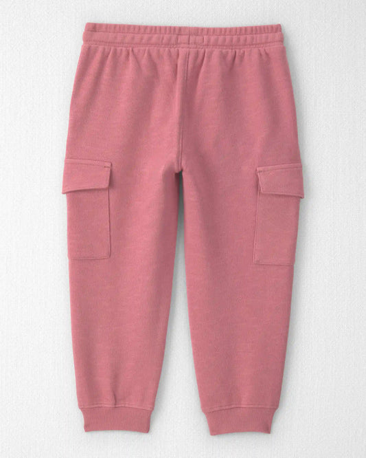 Toddler Girl Organic Cotton French Terry Cargo Pants