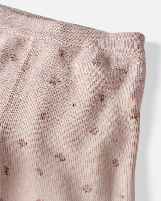 Toddler Girl 2-Piece Organic Cotton Sweater Knit Top & Pant Set