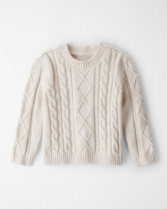 Toddler Organic Cotton Cable Knit Sweater