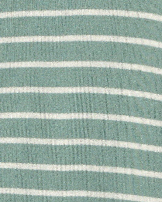 Toddler Boy 2-Pack Dinosaur Striped Cotton Snug Fit 1-Piece Pajama - Green/Khaki