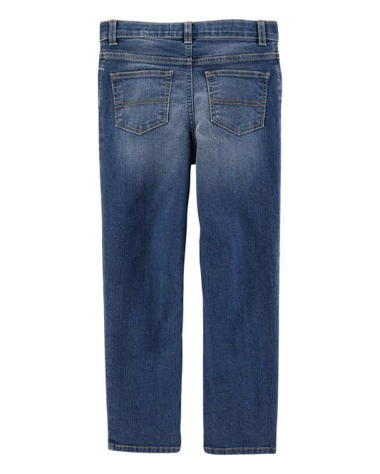 Kid Medium Blue Wash Straight-Leg Jeans