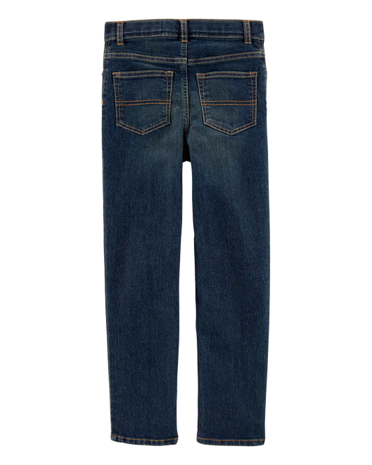 Kid Slim Straight Leg Heritage Wash Jeans