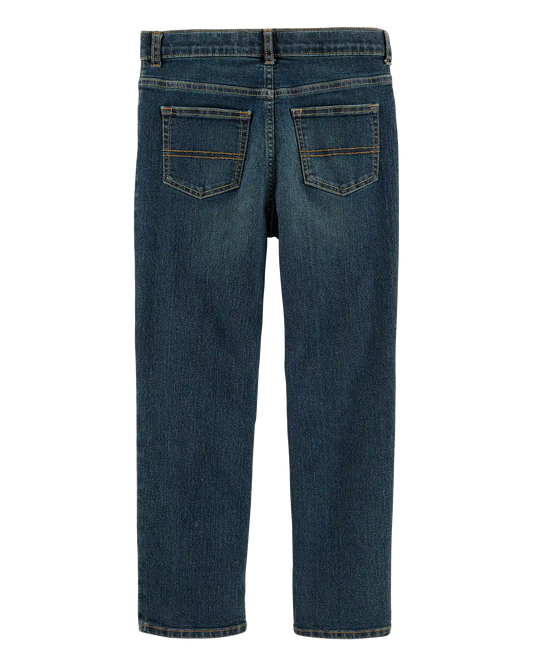 Kid Husky Fit Straight Jeans in Dark Rinse