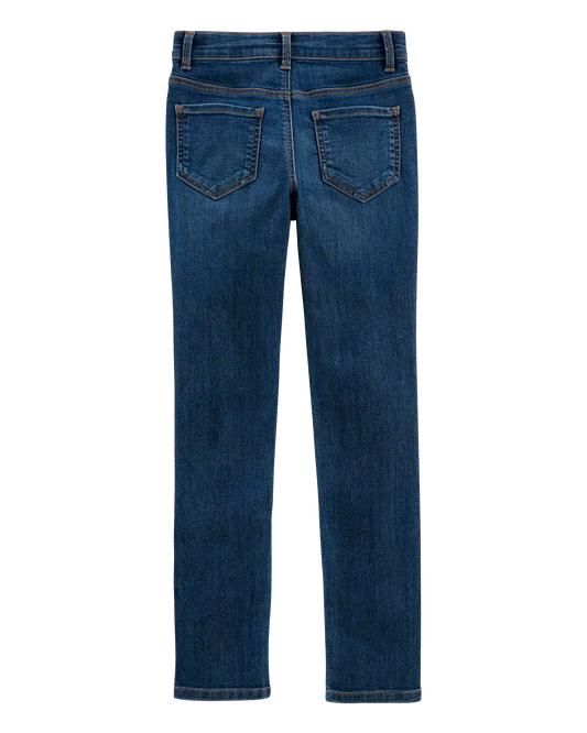 Kid Dark Blue Wash Super Skinny-Leg Jeans
