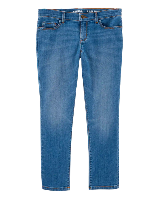 Kid Medium Blue Wash Plus-Fit Skinny-Leg Jeans