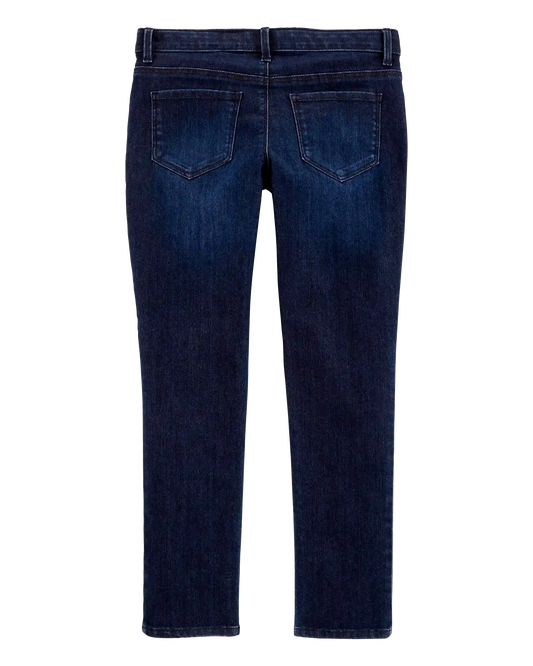 Kid Dark Wash Plus-Fit Skinny-Leg Jeans
