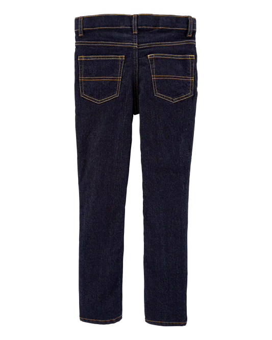 Kid Dark Blue Wash Skinny-Leg Jeans