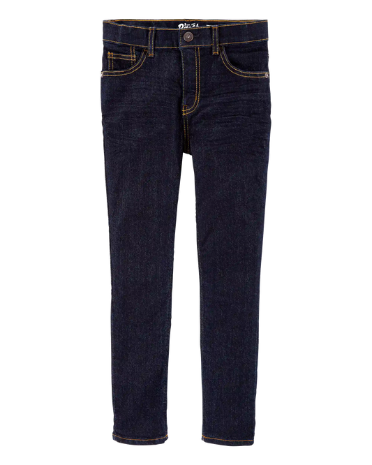 Kid Dark Blue Wash Skinny-Leg Jeans