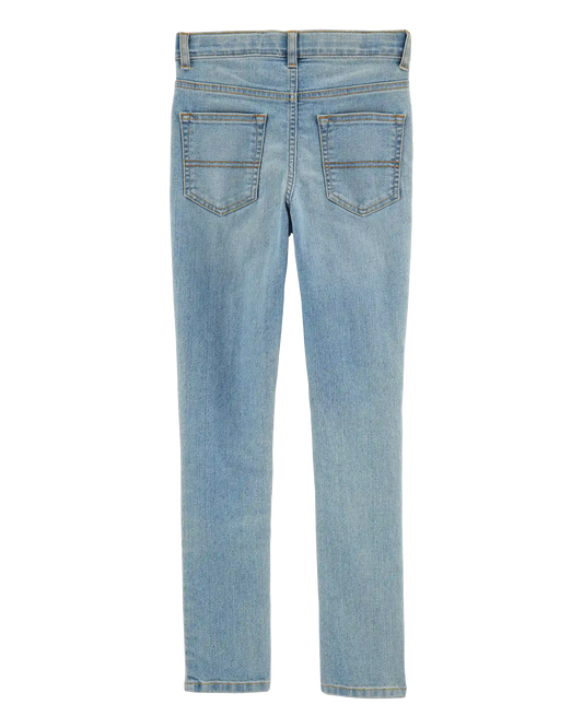 Kid Light Blue Wash Skinny-Leg Jeans
