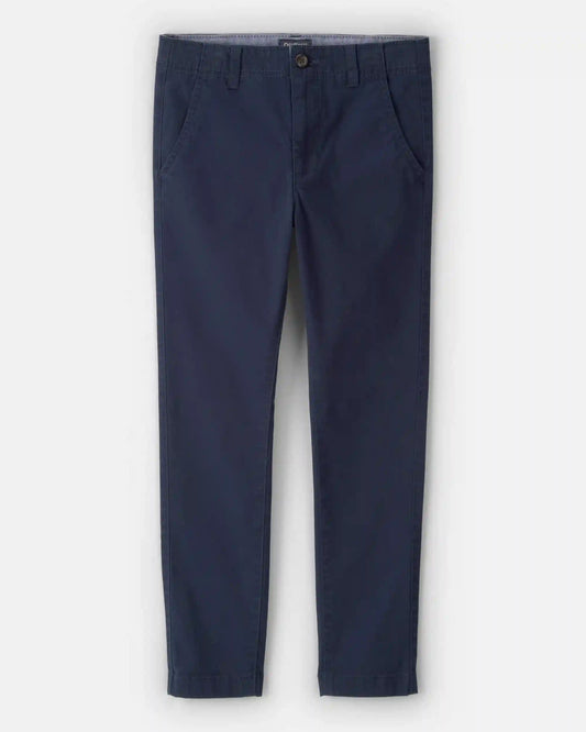 Boys Slim Tapered Chino Pants - Navy